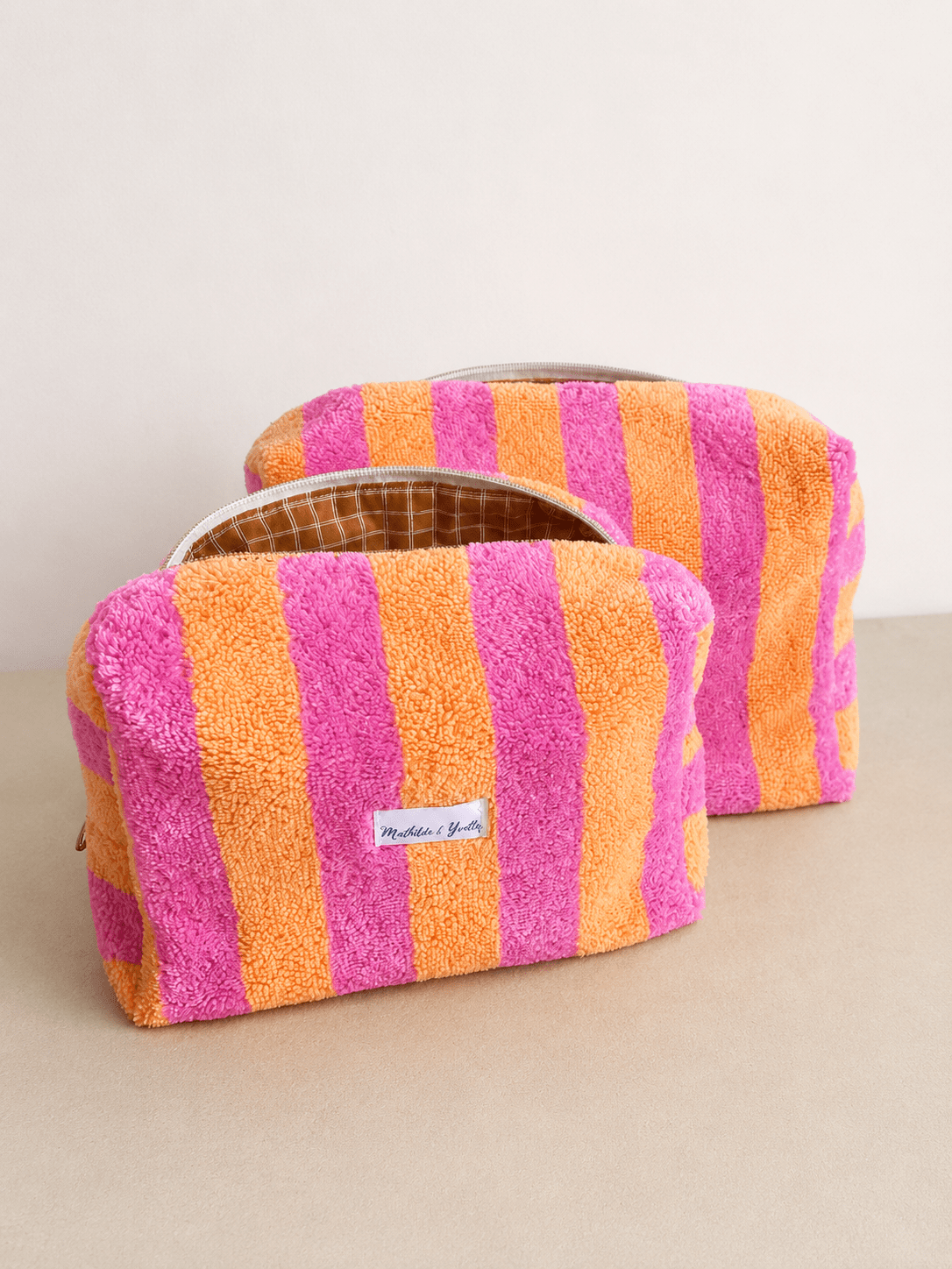 Trousse imperméable rose melon – Image 2